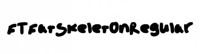 FT Fat Skeleton Regular  Free Fonts Download