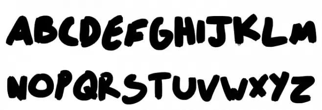 FT Fat Skeleton Regular フォント 大文字