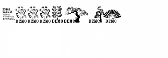 FT Kings Garden DEMO फ़ॉन्ट लोअरकेस