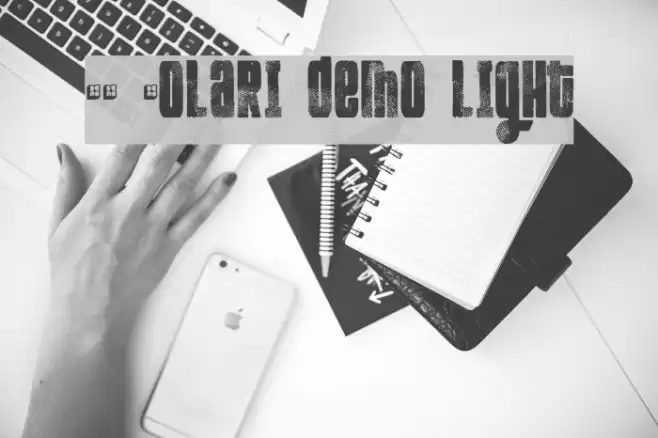 FT Kolari demo light フォント examples