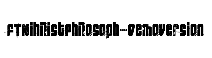FT NihilistPhilosophy Demoversion  font caratteri gratis