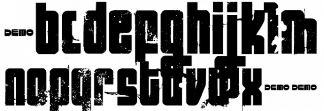 FT NihilistPhilosophy Demoversion フォント 小文字