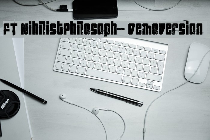 FT NihilistPhilosophy Demoversion Шрифта examples
