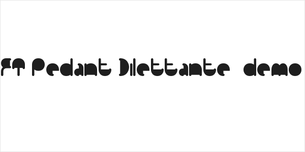 FT Pedant Dilettante  demo Logo