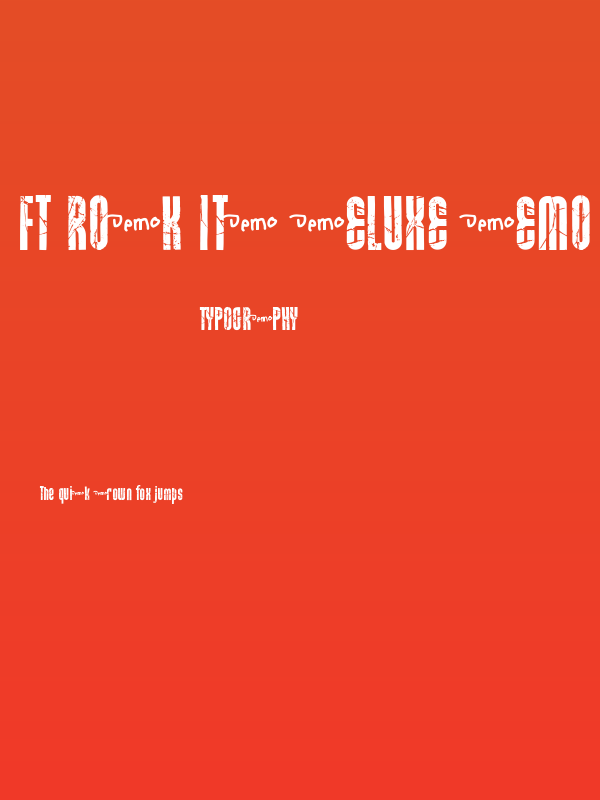 FT Rock It! Deluxe_Demo Poster