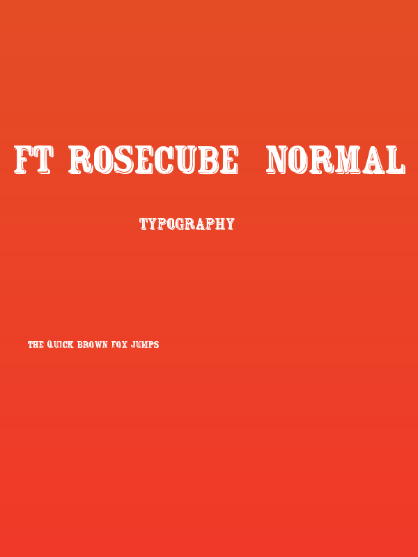 FT Rosecube  normal Poster