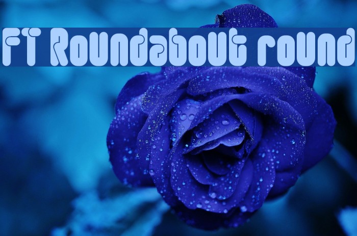 FT Roundabout round Font examples