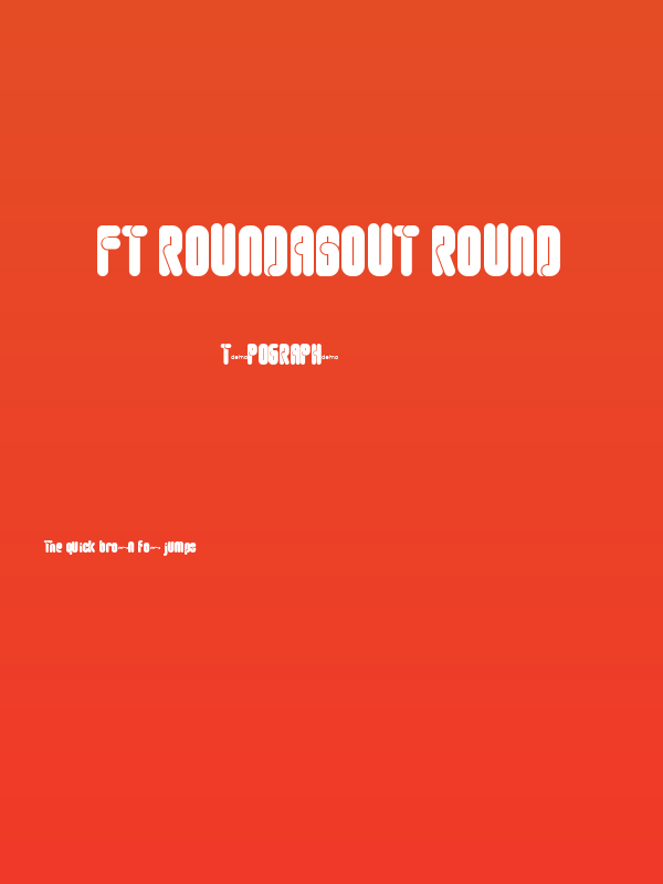 FT Roundabout round Poster
