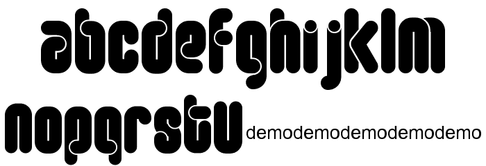 FT Roundabout round Font LOWERCASE