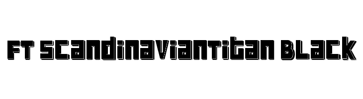 FT ScandinavianTitan Black Font