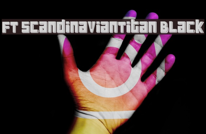 FT ScandinavianTitan Black Font examples