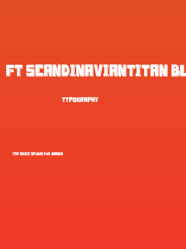 FT ScandinavianTitan Black Poster