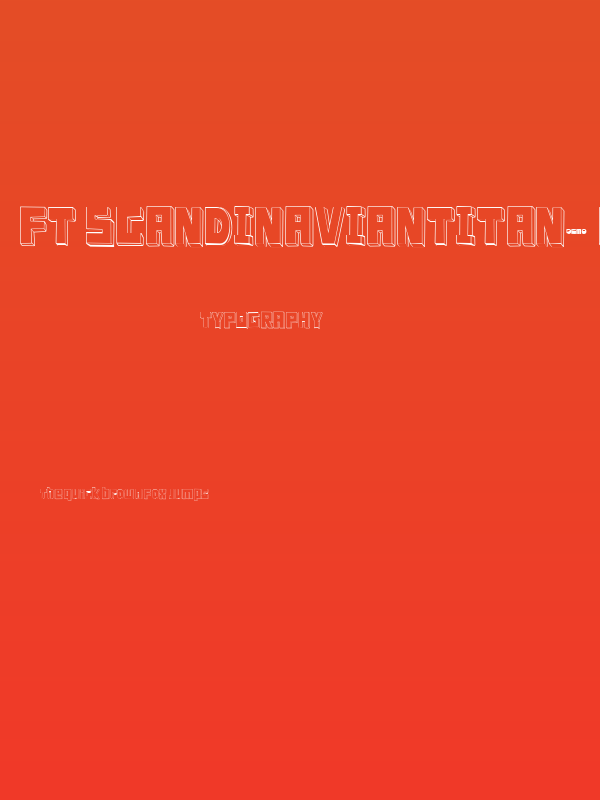FT ScandinavianTitan2 White Poster