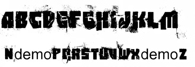 FT Trashed Paper Bag Font Litere mari