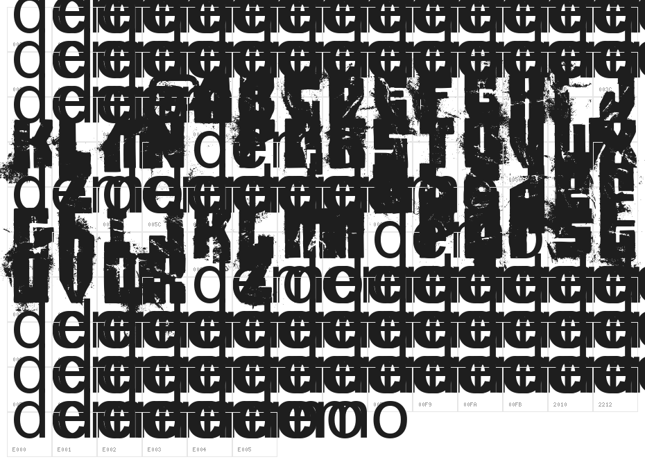 FT Trashed Paper Bag Character Map