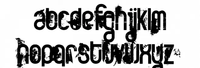 FT Twisted Ontogenesis Demoversion Font Litere mici