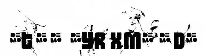 FT3thehardwayRMXmessedDEMO  Frei Schriftart Herunterladen