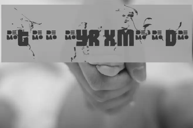 FT3thehardwayRMXmessedDEMO Font examples