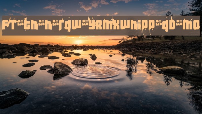 FT3thehardwayRMXwhippedDEMO Font examples
