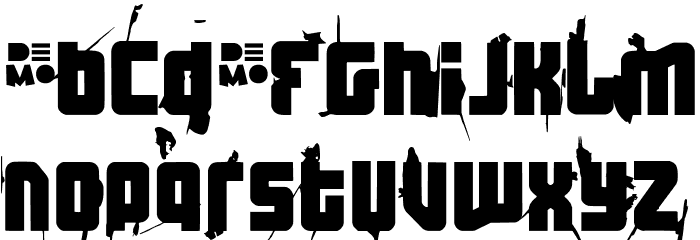 FT3thehardwayRMXwhippedDEMO Font LOWERCASE