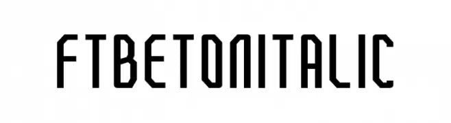 FTBetonItalic  baixar fontes gratis