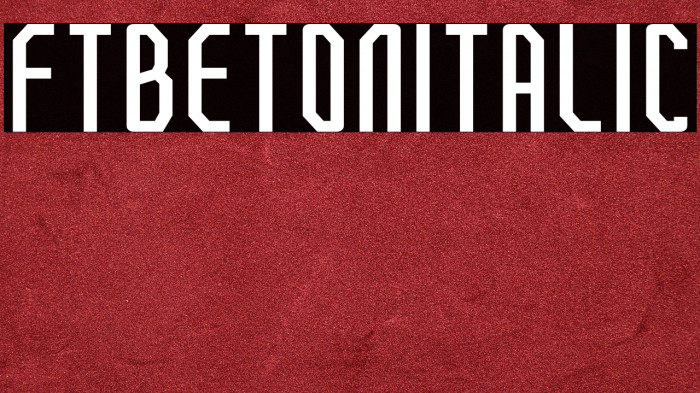 FTBetonItalic Example 1