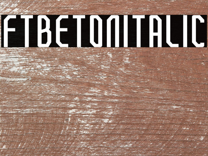 FTBetonItalic Example 2