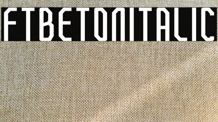 FTBetonItalic Example 3
