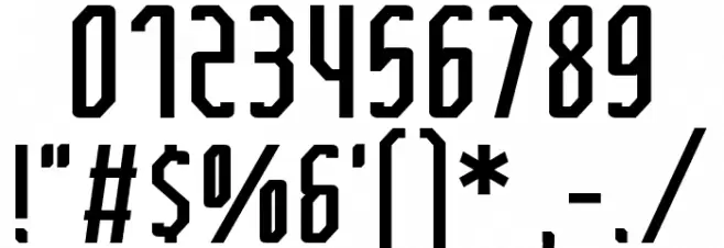 FTBetonRegular Font OTHER CHARS