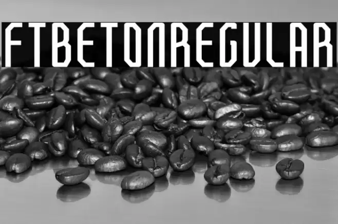 FTBetonRegular Font examples