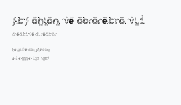 FTF Ahlan Ve AbraRetro vl.1 Business Card