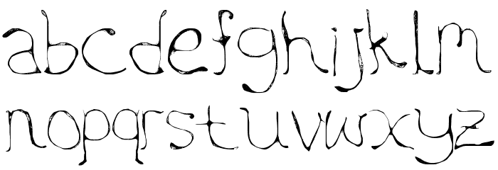 FTF Aywave Arty Font LOWERCASE