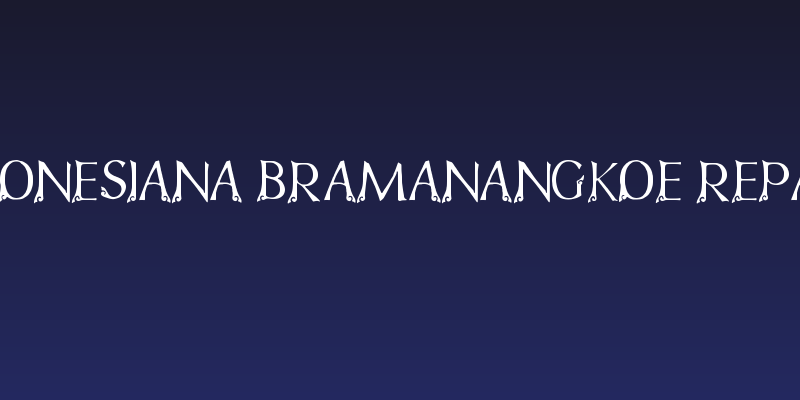 FTF Indonesiana Bramanangkoe Repackage Social Header