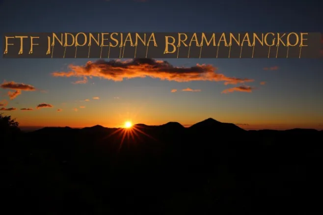 FTF Indonesiana Bramanangkoe   Example 1