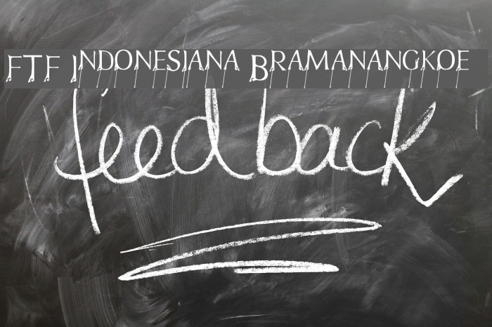 FTF Indonesiana Bramanangkoe Font examples