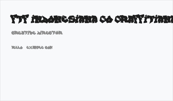 FTF Indonesiana Go Graffitiana Business Card