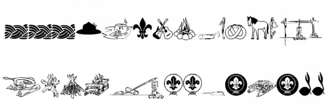 FTF Indonesiana Scout vl.1 字体 大写