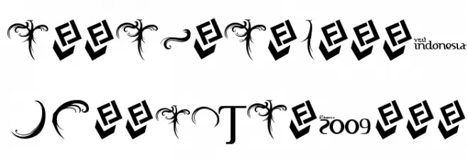 FTF Indonesiana Serif Schriftart Groß