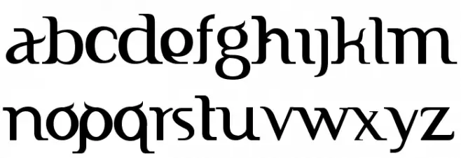 FTF Indonesiana Serif Polices MINUSCULES