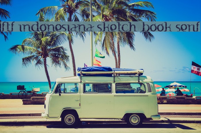 FTF Indonesiana Sketch Book Serif Font examples