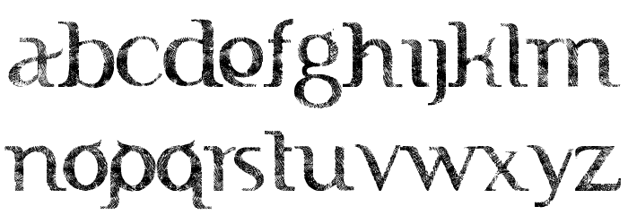 FTF Indonesiana Sketch Book Serif Font LOWERCASE