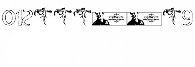 FTF Indonesiana Sketch Serif v.1 Шрифта ДРУГИЕ символов