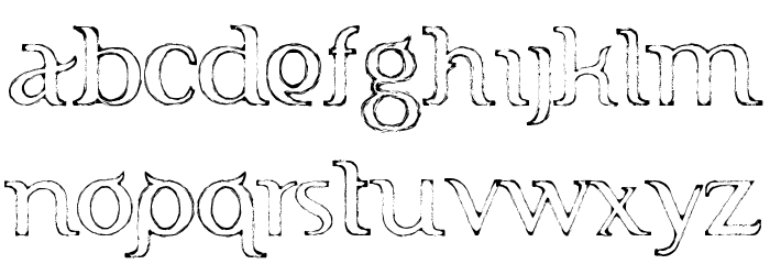 FTF Indonesiana Sketch Serif v.1 Font LOWERCASE