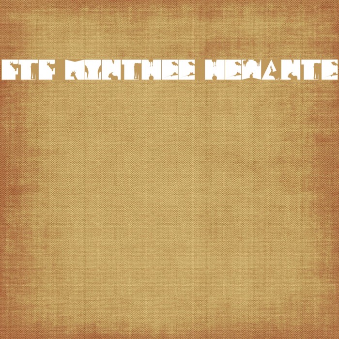 FTF Minthee Hewante Font examples