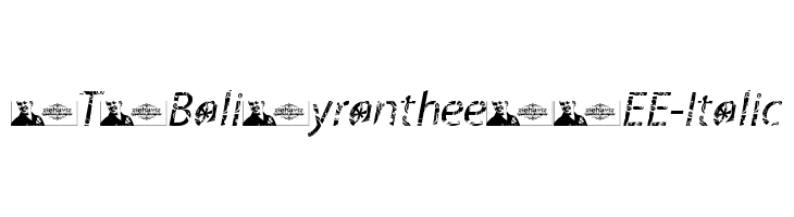 FTFBaliMyrantheeFREE-Italic  Frei Schriftart Herunterladen