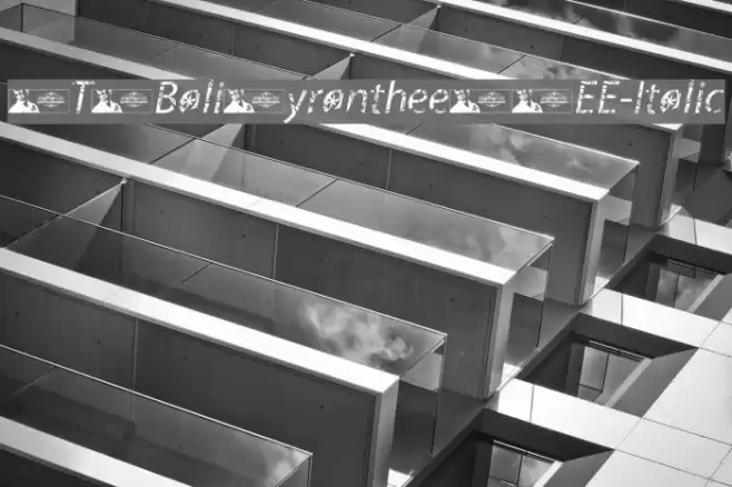 FTFBaliMyrantheeFREE-Italic Font examples