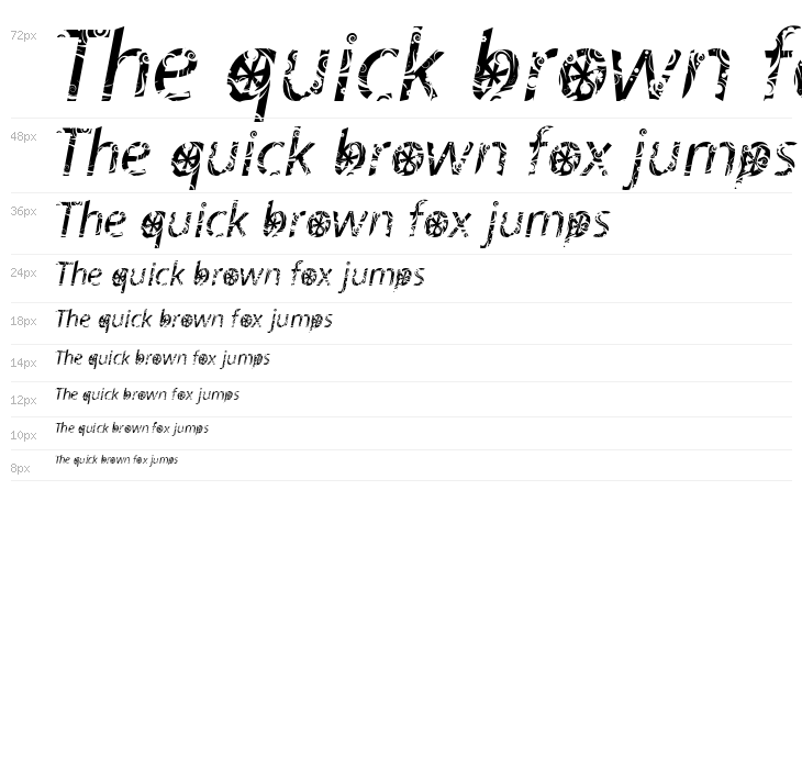 FTFBaliMyrantheeFREE-Italic Waterfall