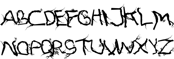 FTFHutanAkarasiana Font LOWERCASE