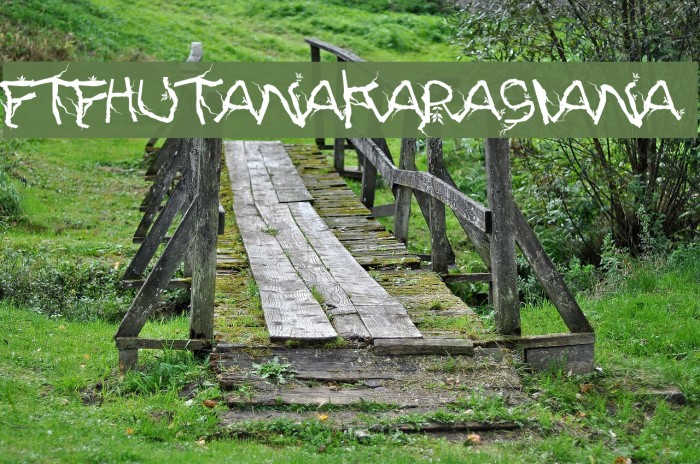 FTFHutanAkarasiana Font examples