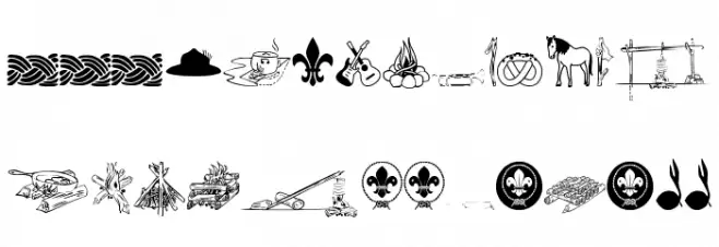 FTFIndonesianaScout Schriftart Groß